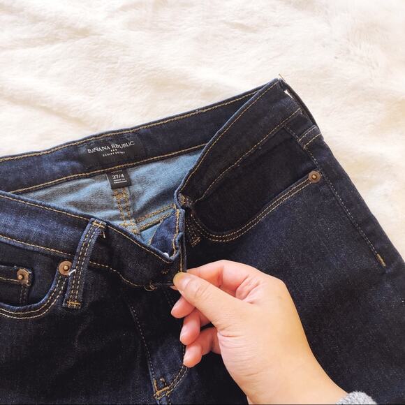 Banana Republic Dark Blue Sculpt Skinny Jeans - Picture 5 of 10